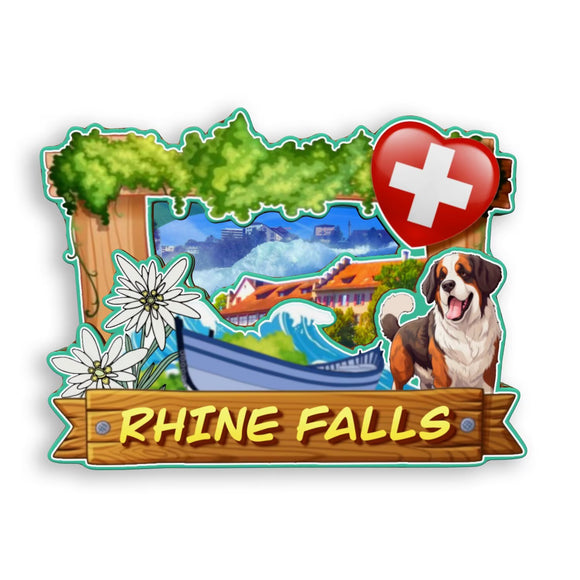 Refrigerator Magnet for Rhine Falls Switzerland  2043