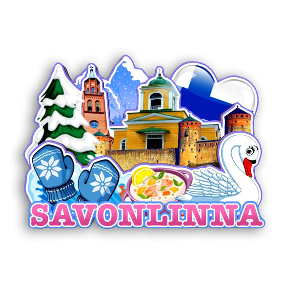 Refrigerator Magnet for Savonlinna Finland  2340