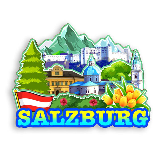 Kühlschrankmagnet für Salzburg Österreich 1591