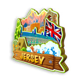 Kühlschrankmagnet für Jersey UK 1467