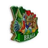 Kühlschrankmagnet für Braga Portugal 1954