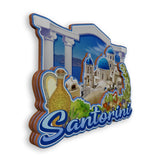 Refrigerator Magnet for Santorini Greece  1707