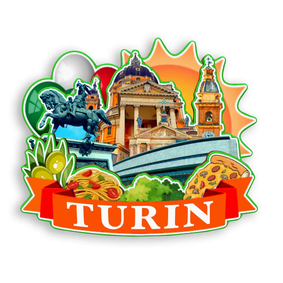 Refrigerator Magnet for Turin Italy  1273