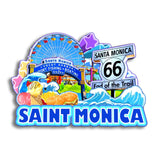 Refrigerator Magnet for Santa Monica California USA  246