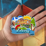 Refrigerator Magnet for Larissa Greece  1745