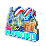 Refrigerator Magnet for Chambord France  1341