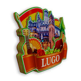 Kühlschrankmagnet für Lugo, Spanien 1549