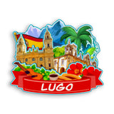 Kühlschrankmagnet für Lugo, Spanien 1550