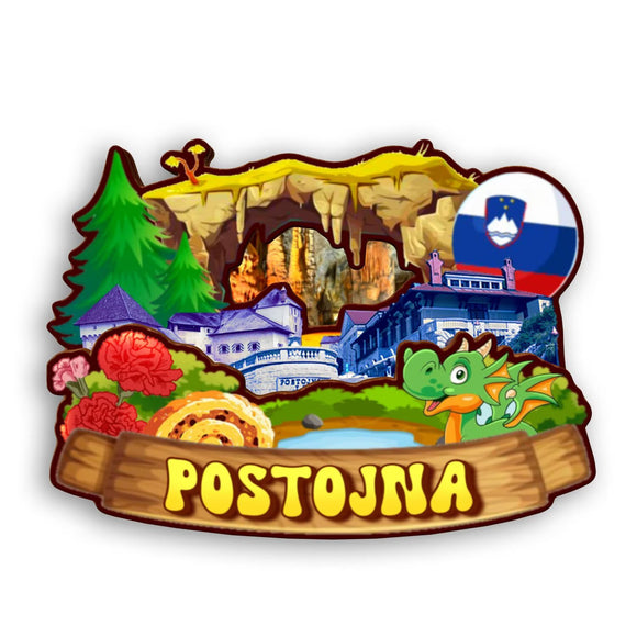 Refrigerator Magnet for Postojna Slovenia  2357