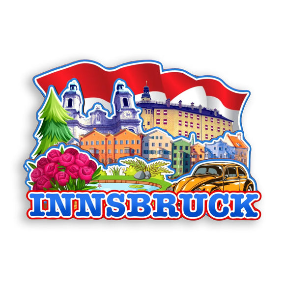 Kühlschrankmagnet für Innsbruck Österreich 1593