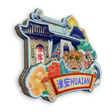 Магнит на холодильник для города Хуайань, провинция Цзянсу, Китай 510