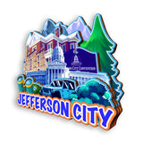 Refrigerator Magnet for Jefferson City Missouri USA  1024