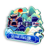 Kühlschrankmagnet für Ankang, Shaanxi, China 772
