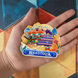 Refrigerator Magnet for Baotou, Inner Mongolia, China  848