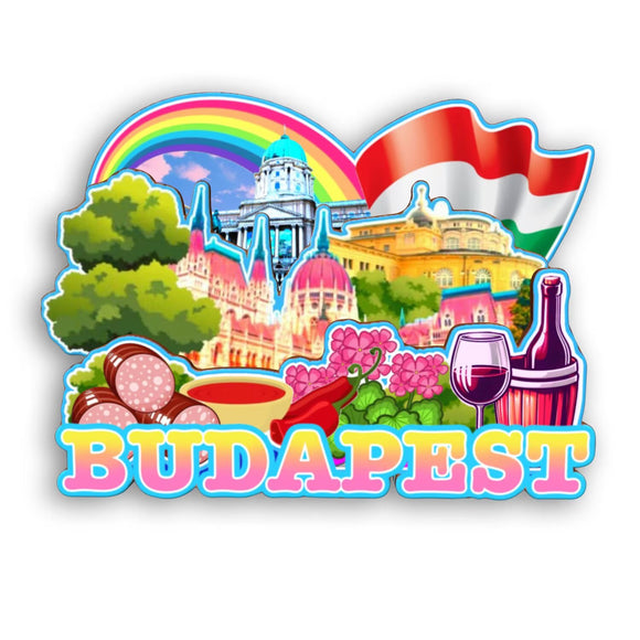 Refrigerator Magnet for Budapest Hungary  2139