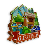 Refrigerator Magnet for Great Falls Montana USA  1032