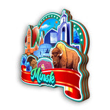 Refrigerator Magnet for Minsk Belarus  2465