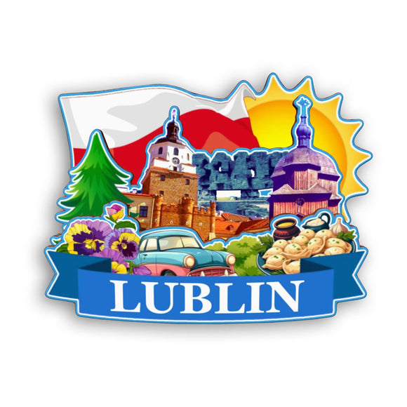Refrigerator Magnet for Lublin Poland  2119
