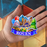 Refrigerator Magnet for Rouen France  1374