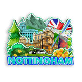 Refrigerator Magnet for Nottingham UK  1470