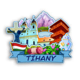 Магнит на холодильник для Tihany Венгрия 2156