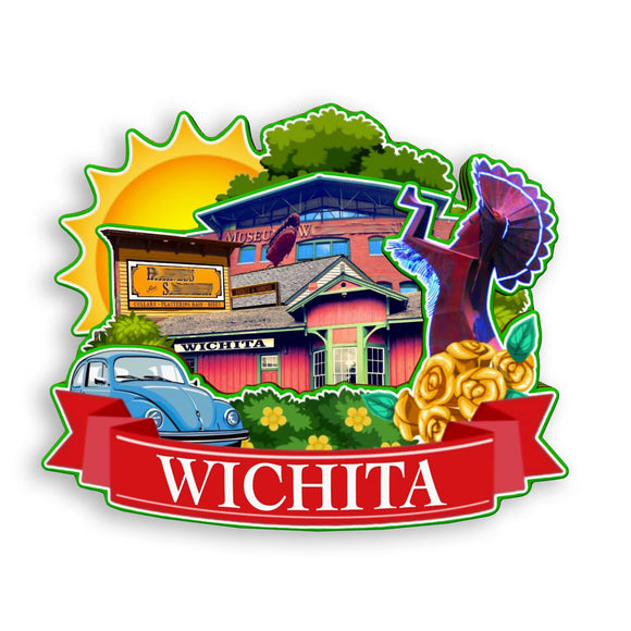 Refrigerator Magnet for Wichita Kansas USA  948