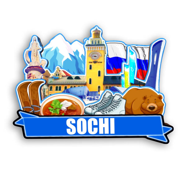 Refrigerator Magnet for Sochi Russia  2523