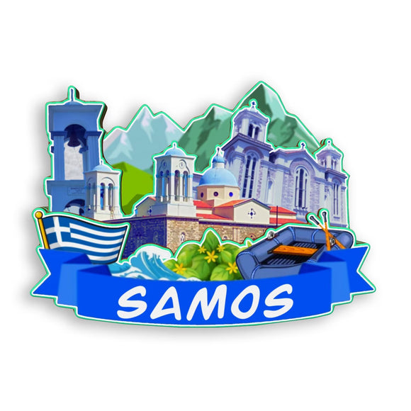 Магнит на холодильник Самос, Греция, 1776