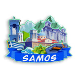 Refrigerator Magnet for Samos Greece  1776