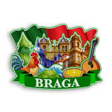 Kühlschrankmagnet für Braga Portugal 1954