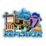 Refrigerator Magnet for Keflavik Iceland  2256