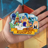 Refrigerator Magnet for Kuopio Finland  2347