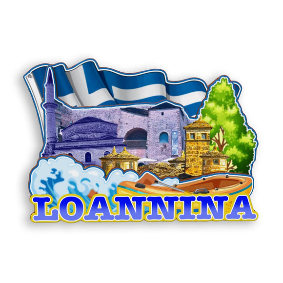 Refrigerator Magnet for Loannina Greece  1721