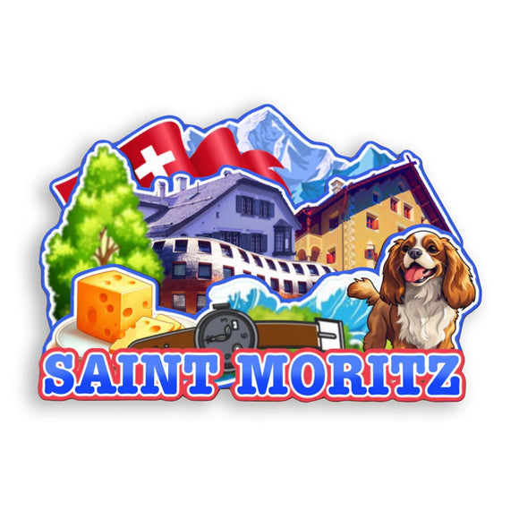 Refrigerator Magnet for Saint Moritz Switzerland  2049