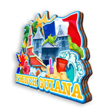 Refrigerator Magnet for French Guiana France  1348