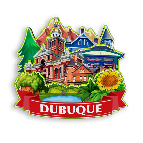 Refrigerator Magnet for Dubuque Iowa USA  946