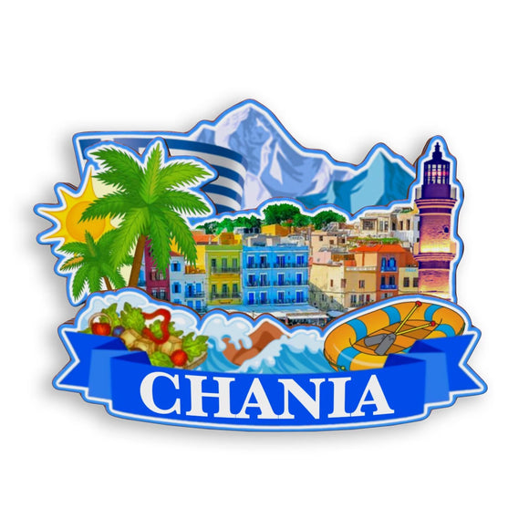 Refrigerator Magnet for Chania Greece  1730