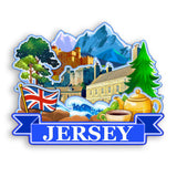 Refrigerator Magnet for Jersey UK  1468