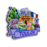 Refrigerator Magnet for Toulon France  2595