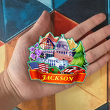 Refrigerator Magnet for Jackson Mississippi USA  1010
