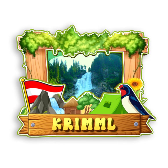 Refrigerator Magnet for Krimml Austria  1611