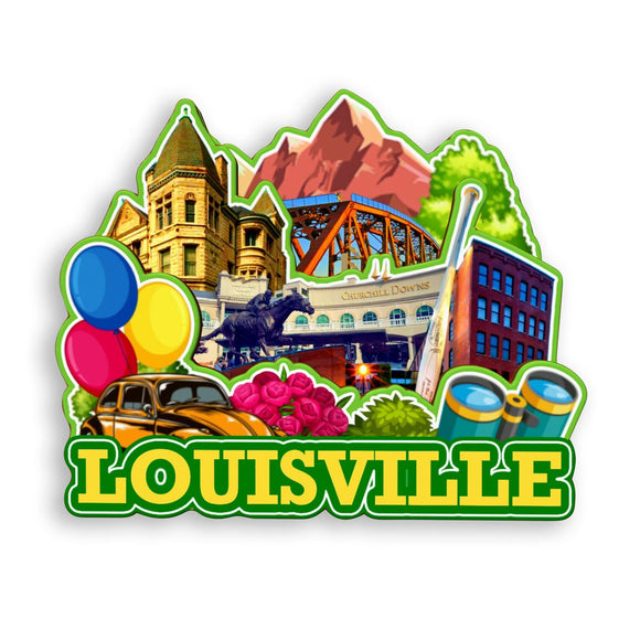 Refrigerator Magnet for Louisville Kentucky USA  953
