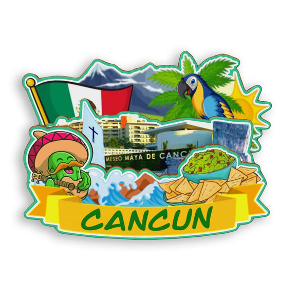 Refrigerator Magnet for Cancun Mexico  1798