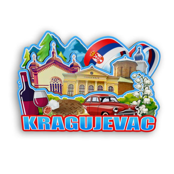 Refrigerator Magnet for Kragujevac Serbia  2513