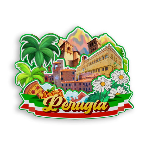 Refrigerator Magnet for Perugia Italy  1304