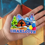 Refrigerator Magnet for Charlotte North Carolina USA  1086