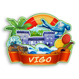 Kühlschrankmagnet für Vigo, Spanien 1553