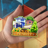 Refrigerator Magnet for Detroit Michigan USA  991