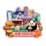Kühlschrankmagnet für Chengdu, Sichuan, China 567