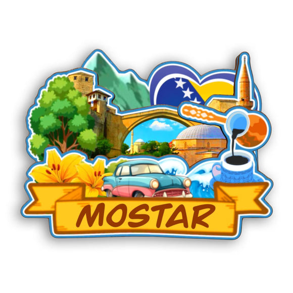 Refrigerator Magnet for Mostar Bosnia and Herzegovina  2416